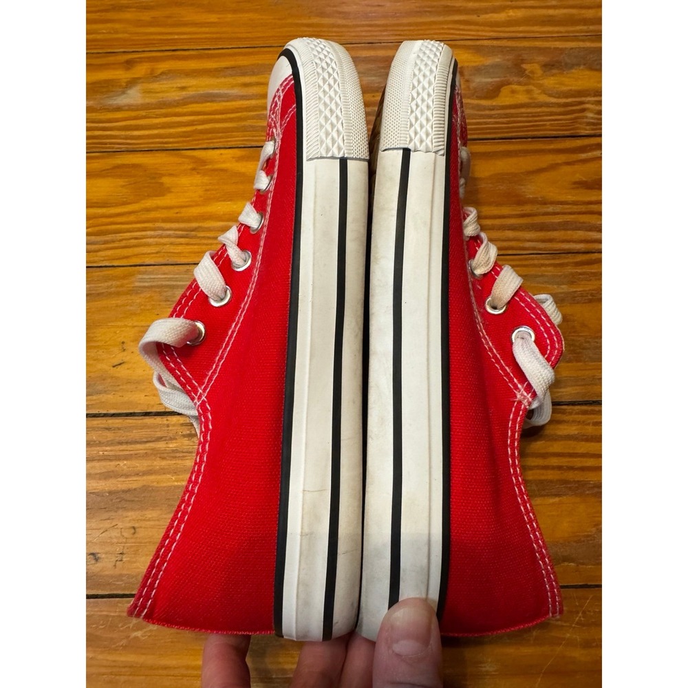 Jenn Ardor Red Canvas Sneakers Size 8.5 - Picture 4 of 11